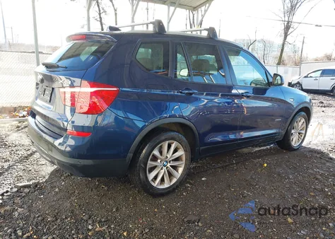 2016 BMW X3 xDrive28I z USA, uszkodzony, nr VIN 5UXWX9C57G0D91872